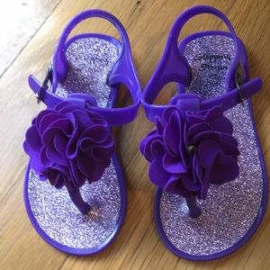Girls 7t glitter sandals